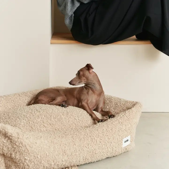 Snozy Hundbädd i beige fleece