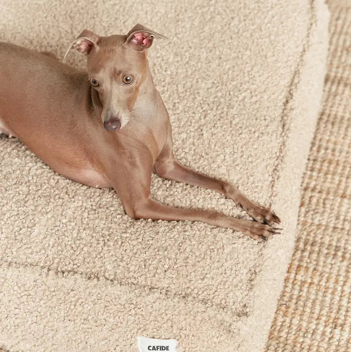 Cuadra Hundbädd i beige fleece