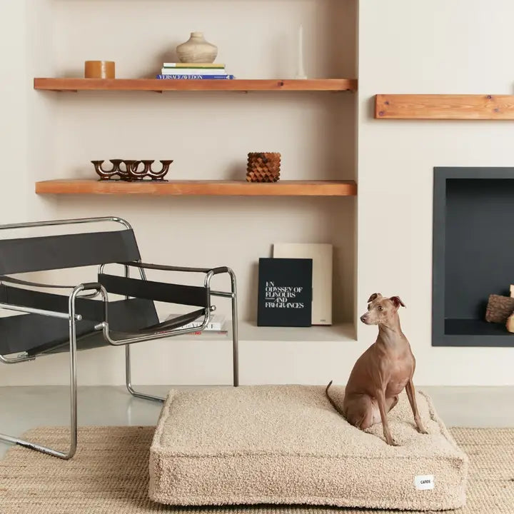 Cuadra Hundbädd i beige fleece