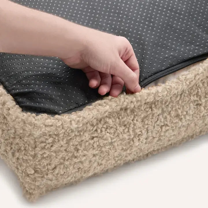 Cuadra Hundbädd i beige fleece