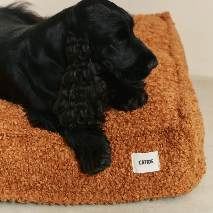 Cuadra Hundbädd i orange/brun fleece