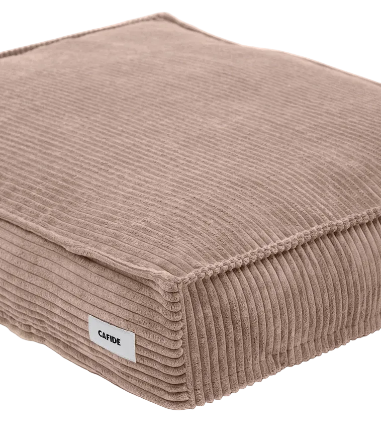 Cuadra Hundbädd i mocca-beige manchestertyg