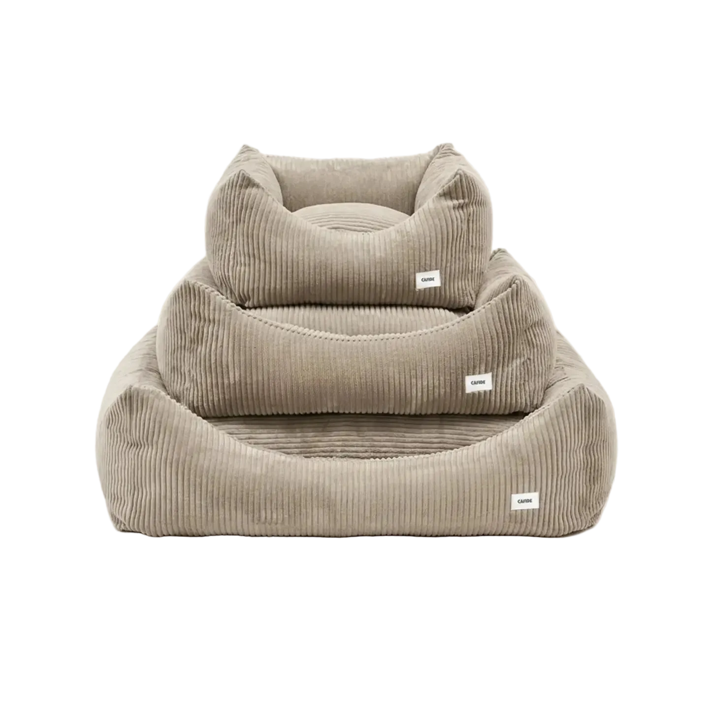 Snozy Hundbädd i beige manchestertyg