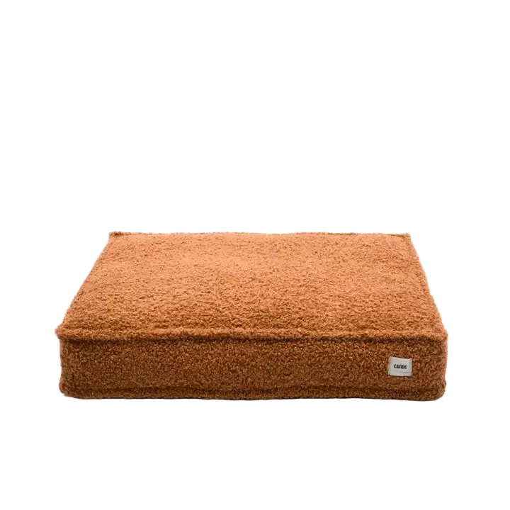 Cuadra Hundbädd i orange/brun fleece