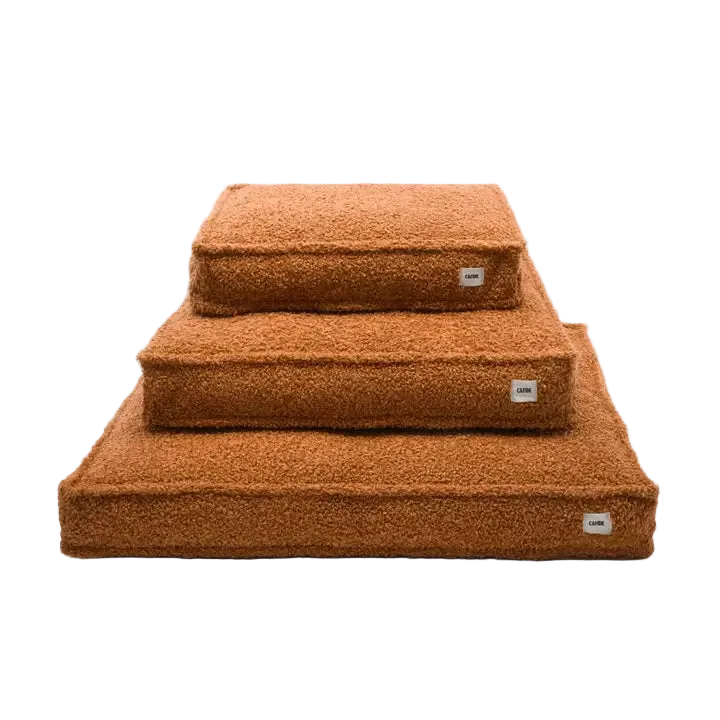 Cuadra Hundbädd i orange/brun fleece